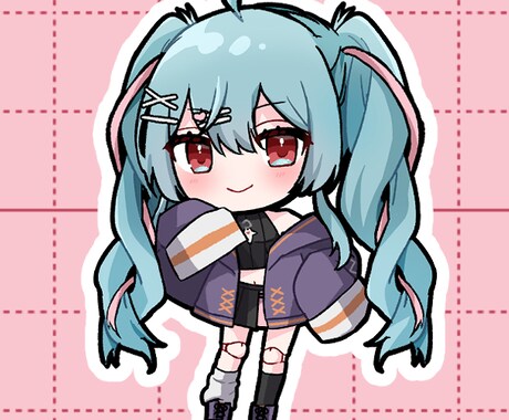 商用OK！先着でオマケ有！ミニキャラ制作します 先着で表情差分オマケ！パキっと目立つSDイラスト制作します！ イメージ2