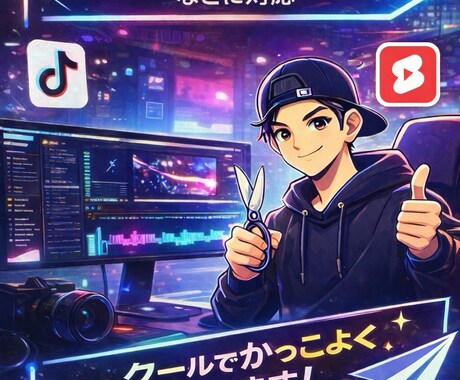 海外でバズるクールなショート動画に編集します 60秒以内のクールな音源でテンポと雰囲気を重視した編集 イメージ2