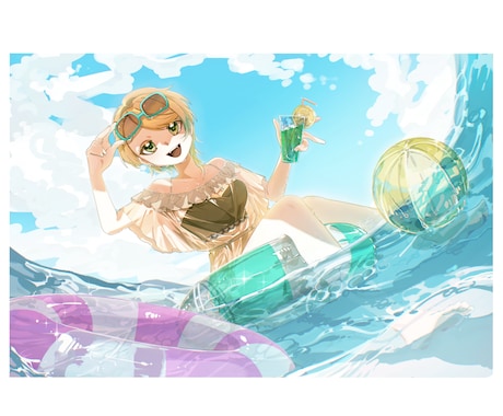 MV・記念絵・配信向けイラスト描きます 人物、背景分けて納品対応可！！！パーツ分けも対応！！ イメージ2
