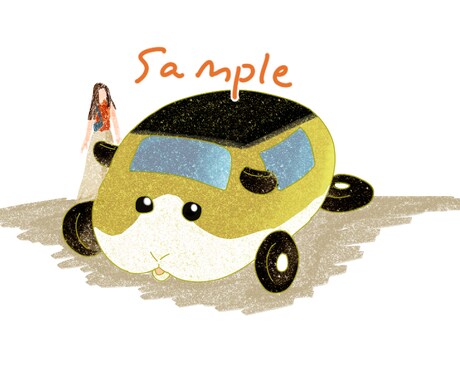 あなたの愛車がモルカーに！？イラスト描きます モルカーモチーフのあなただけのモルカー作成します！ イメージ2