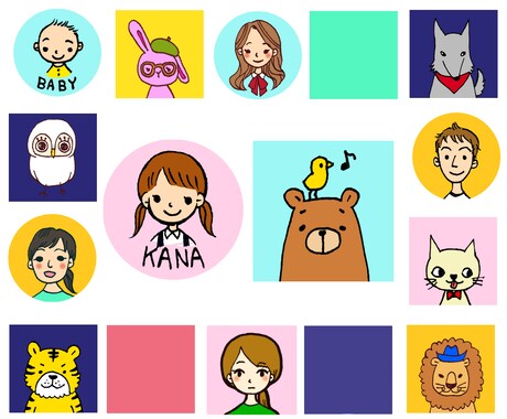 ゆるくて可愛い似顔絵描きます SNSのアイコンや、名刺等にいかがですか？ イメージ1