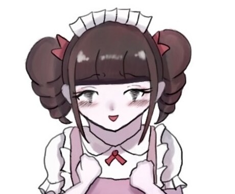 かわいい女の子のイラスト作成します SNSアイコン、一枚絵、夢絵など作成します イメージ2