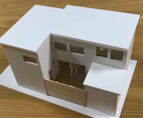 住宅の模型を作成いたします 1/50.1/100サイズのホワイト模型作成 イメージ2