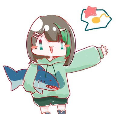 大幅値下げしました！デフォルメイラスト描きます ふわふわ可愛いを求めている方是非！ イメージ2