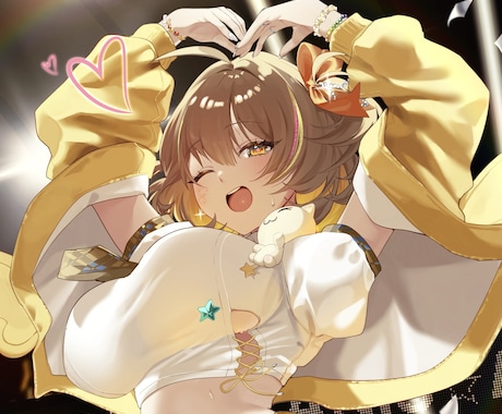 サムネに使えるウエストアップのイラストを作成します イメージ1