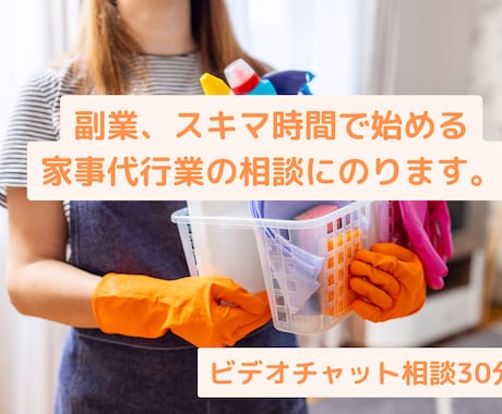 スキマ時間で始める家事代行の相談に乗ります 時給4,000円の家事代行が教えます イメージ1