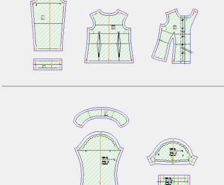 ドール服の型紙つくります オーダーメイド パターンデータ・サイズ修正