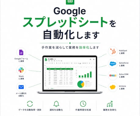 Googleスプレッドシートを自動化します 手作業を減らして業務を効率化します イメージ1