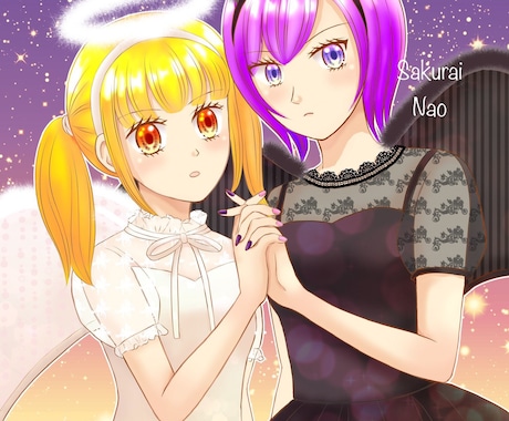 少女漫画風のイラストお描きします 返信早めで丁寧に対応します。見積もり相談だけでもお気軽に。 イメージ1