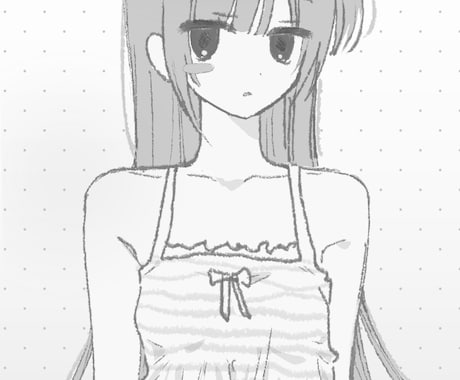 簡易的なイラストの依頼を募集します グレースケールの簡易的なイラスト イメージ1