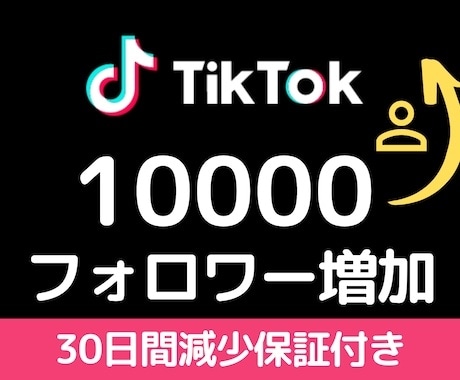 TikTokフォロワー1万人増加するまで拡散します 早く収益化・マネタイズしたい方必見！増加するまでサポート！ イメージ1