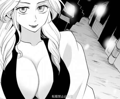 美しい女性のモノクロイラスト承ります モノクロ、グレースケールのアイコンやイラストはいかかですか？ イメージ2