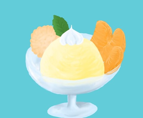 ほんわかスイーツ、食べ物描きます ほんわかテイストの食べ物やスイーツ画をお描きします。 イメージ1