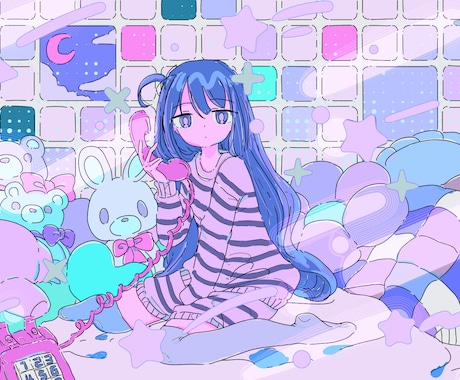 商用利用OK！オリジナルイラスト作成します 歌ってみた/オリジナルMV等のイラストを制作します イメージ2