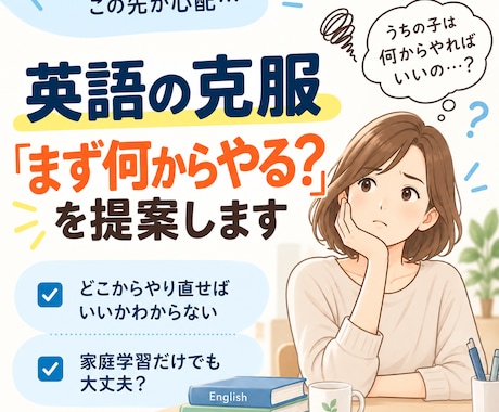 英語の克服「まず何からやる？」を提案します イメージ1