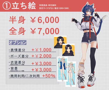 シンプルで綺麗な見応えあるイラストを描きます VTuber、IRIAM、グッズ、サムネなど、活動者向け!！ イメージ1