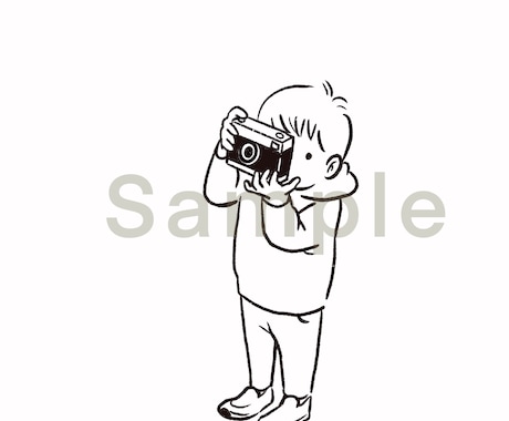シンプルイラスト描きます 広告に使いやすいシンプルタッチの人物 イメージ1