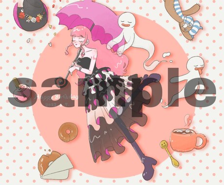 シンプルで淡い色合いの人物イラストを描きます アイコン 壁紙 プレゼント ウェルカムボードなど用途なんでも イメージ2