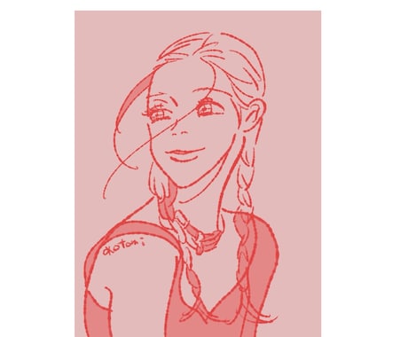 おしゃれな人物イラスト描きます いただいた写真で、線の魅力たっぷりの雰囲気似顔絵作成します！ イメージ2