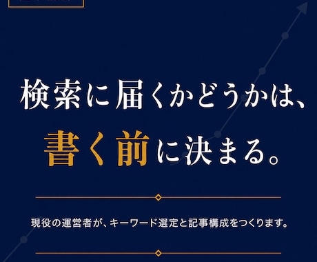 狙うキーワードと記事の構成を作ります イメージ1