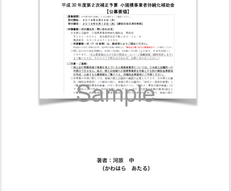 持続化補助金一般型のテンプレートを提供します 【新規募集開始！】小規模事業者持続化補助金のテンプレで採択 イメージ2