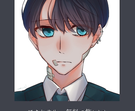 リアルでお洒落な今風アイコンお描きします SNSアイコンにおすすめの目を惹くイラスト イメージ2