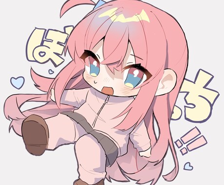 チビキャラ・デフォルメアイコンを描きます "女の子キャラ限定"かわいいアイコン イメージ1
