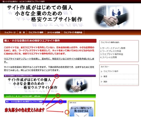 ワードプレスが初めての方に格安でサイトを作成します ネットを使いビジネスを始めたい個人や小さな企業へおすすめ イメージ2