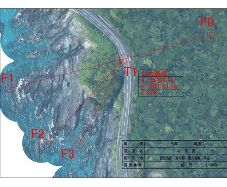点群データからの断面図作成ます 測量士に依頼していた断面図等を既存の点群データから作成 イメージ2