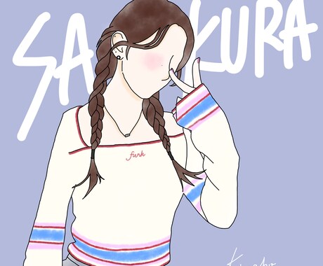 ご希望のイラスト(1人用)描きます 推しの写真や、自撮り、アイコン用のイラストなどなど イメージ2
