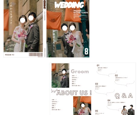 おしゃれな雑誌風プロフィールブックが作れます 選べる２種類の表紙デザイン！マニュアル付きで簡単に❤︎ イメージ2
