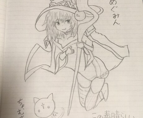 鉛筆でイラスト描きます 模写して欲しいものを提供してくれれば描きます イメージ2