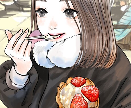 繊細で美しい背景込みのイラスト制作させて頂きます 表紙や挿絵、サムネイルなど商用にもお使いください。 イメージ2