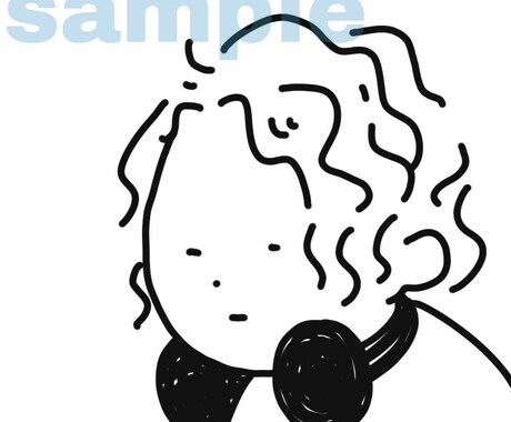 超シンプル！SNSアイコン作成します 少ない線でお顔をシンプル&スタイリッシュに仕上げます イメージ1