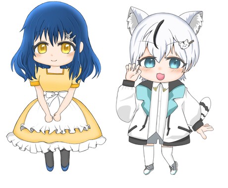 配信向けのミニキャラ描きます 丁寧に、迅速に、対応させていただきます。 イメージ2