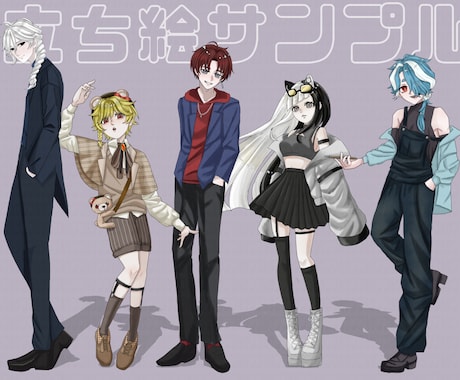 貴方好みの自探を作成します TRPGに使用できる立ち絵を作成します！ イメージ2