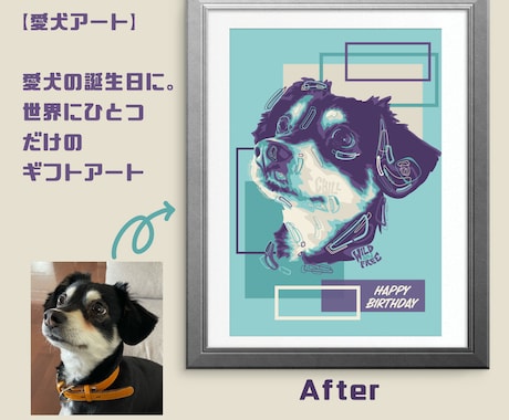 世界にひとつのポップアートを描きます 大切な人へのギフトにぴったりの似顔絵アートです。 イメージ1