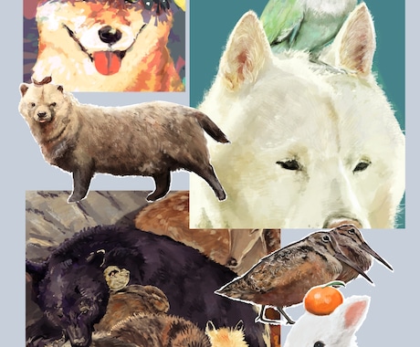 動物のイラスト作成いたします 動物イラストをオシャレに可愛く作成します！ イメージ1