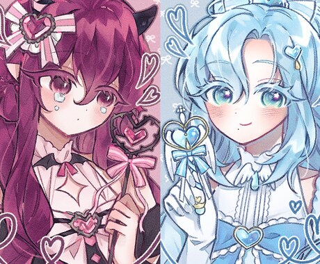 おまかせSNS用アイコン可愛い美少女少年を描きます アイコン用のイラストをお探しの方はこちら！ イメージ1