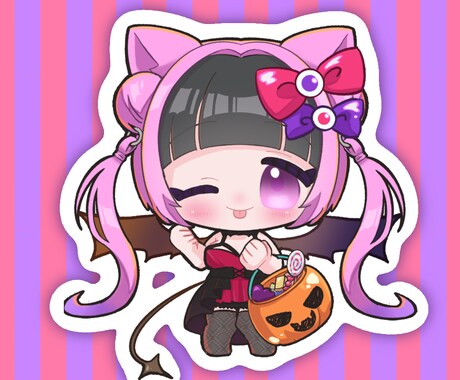 SDミニキャラ ぷにもちイラスト描きます 最短7日納品！IRIAMや配信にも◎ イメージ2