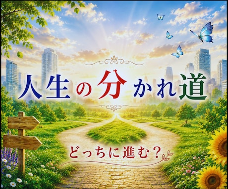 決断できない…運命の分かれ道をタロットで照らします 霊感タロットが示す幸せの道♡本音と未来をそっと映し出します イメージ1