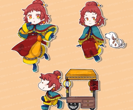 ポップでかわいいデフォルメイラスト描きます アイコンやグッズなど、幅広く使えます！ イメージ2
