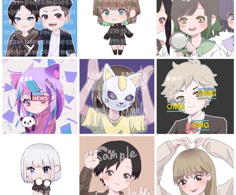 かわいいSDイラスト描きます 小さめかわいいSDイラスト描きます！ドット絵も！ イメージ2