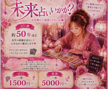 未来占いいたします これからのあなたの運勢占ってみませんか？ イメージ1