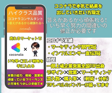 ココナラ宣伝3冠のプロマーケターがコンサル致します NEW OPEN/ココナラ解説書（販売価格1万円）無料付帯 イメージ1