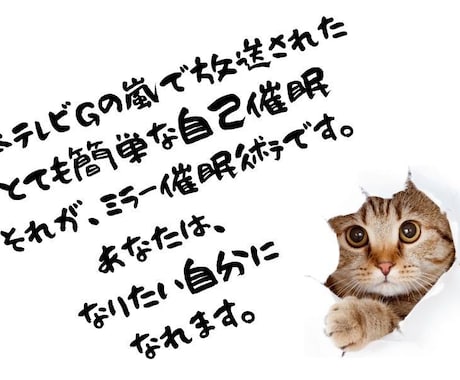なりたい自分になれる★ミラー催眠術を教えます アファメーションの言葉を一緒に作ります。質問にお答えします。 イメージ1