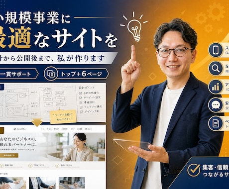 小規模事業向けWordPress制作します 企業分析・競合調査から始める戦略Web制作 イメージ2