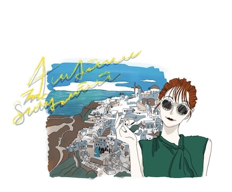最短一日！高感度な似顔絵SNSアイコンを描きます 【エモい】シンプルだけど小洒落た画線イラストが得意です。 イメージ2
