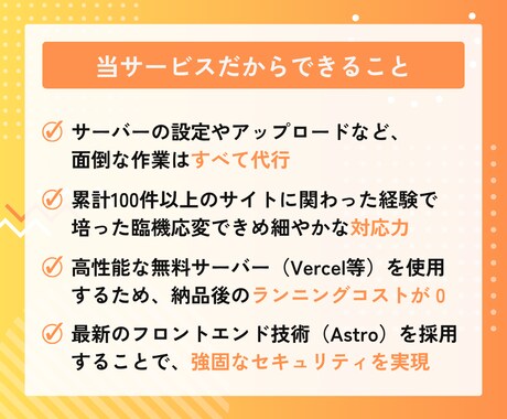 脱WP！爆速表示＆更新機能付き企業サイト作ります ハッキングリスクを極限まで低減！次世代のスマホ対応企業サイト イメージ2