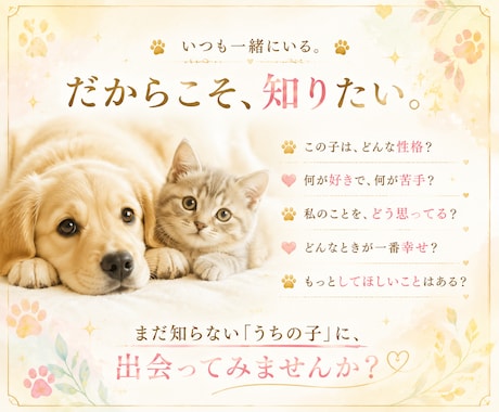 虹彩リーディング｜話せない想いを瞳から読み解きます 愛犬・愛猫ちゃんを 今よりもっと深く知るためのリーディング イメージ2